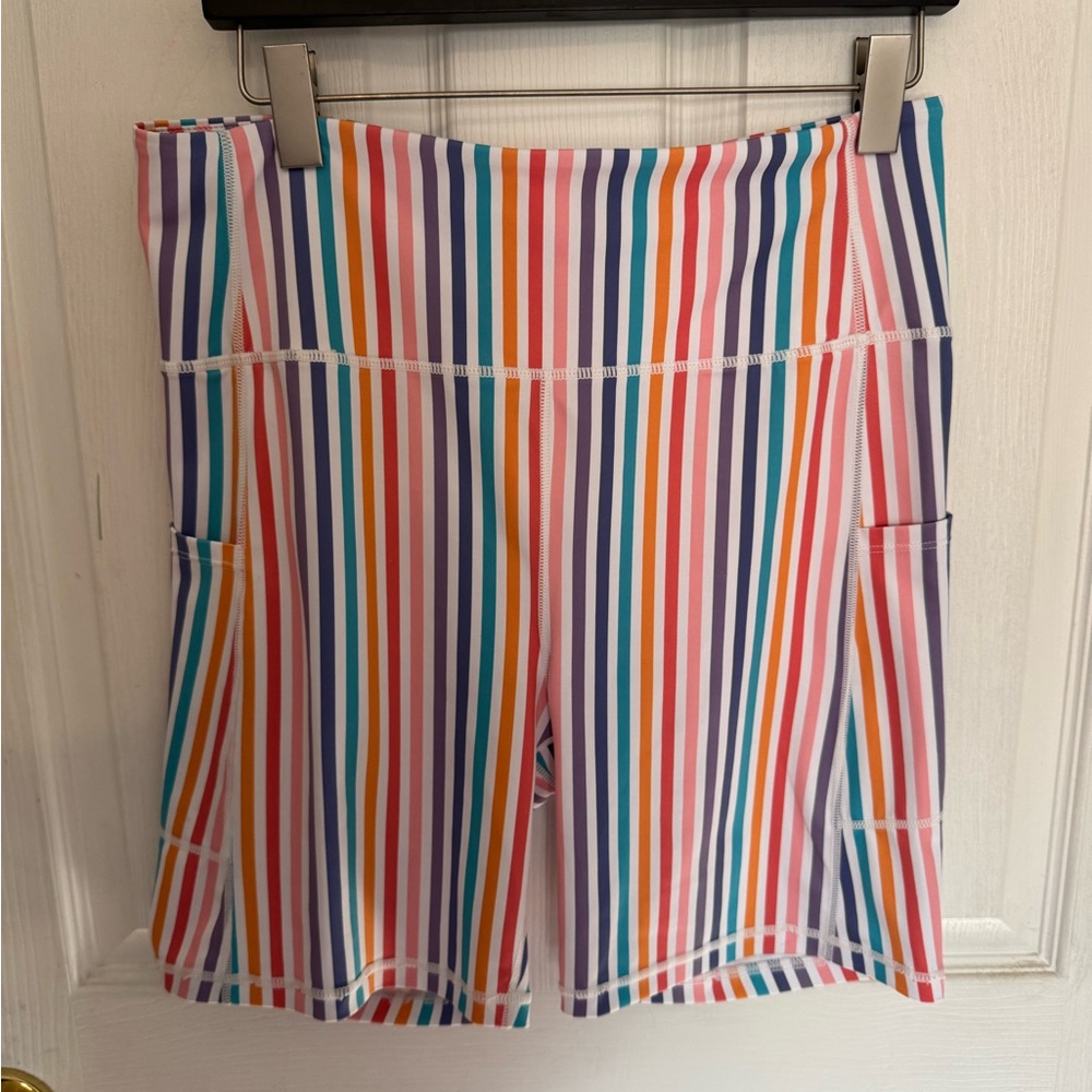 Colorful Striped Women's Shorts